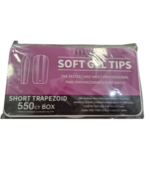 TIPS SOFT GEL SHORT TRAPEZOID 550 pcs.